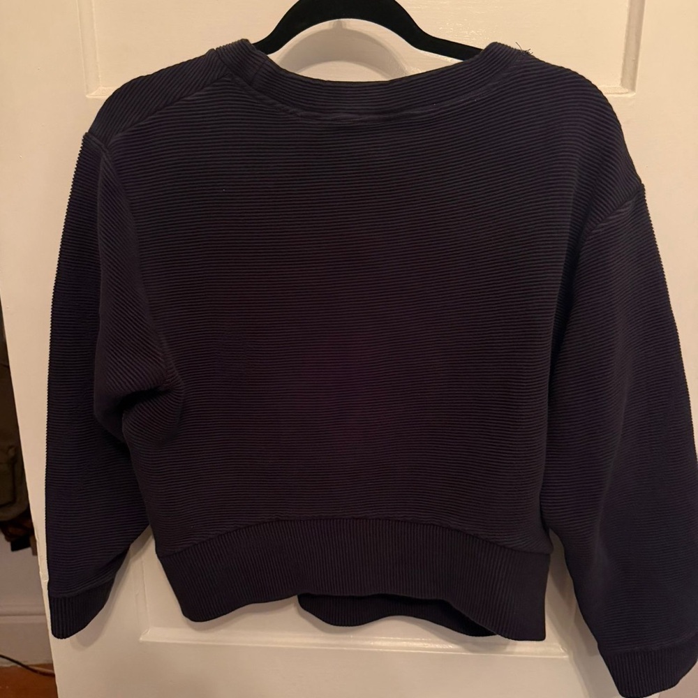 Wilfred Free Black Side Zip Sweatshirt Sweater